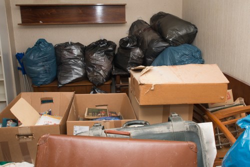 Different types of construction waste materials